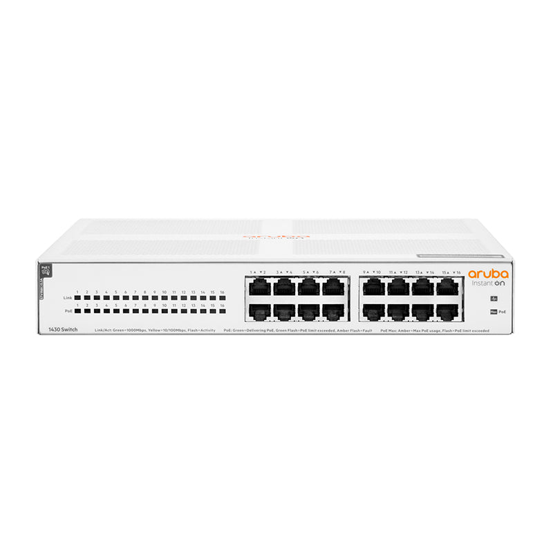 HPE Networking Instant On 1430 16p Gigabit CL4 PoE 124W 1430 Switch (R8R48A)