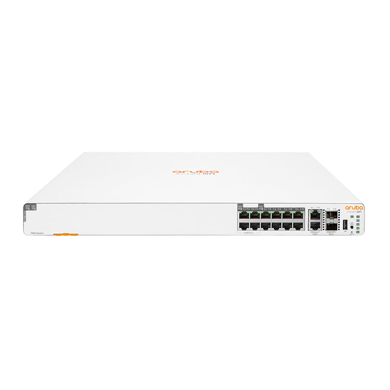 HPE Networking Instant On 1960 8p Gigabit CL4 4p SR2.5G CL6 PoE 2p 10GBT 2p SFP+ 480W Switch (S0F35A)