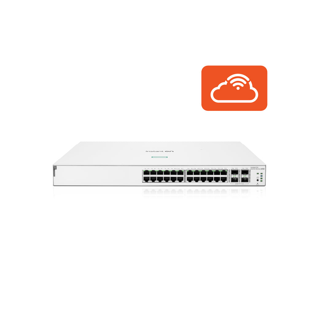 HPE Networking Instant On Switch Series 1930 24p Gigabit CL4 PoE 4p SFP+ 195W Switch (JL683B)