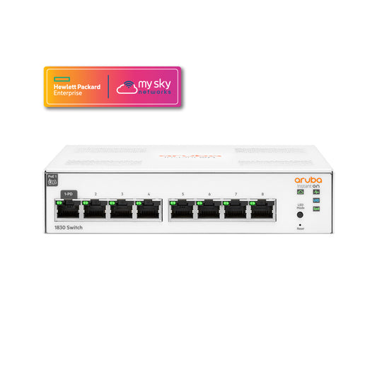 HPE Networking Instant On 1830 8-port Gb 4-port POE 65W Switch (JL810A)