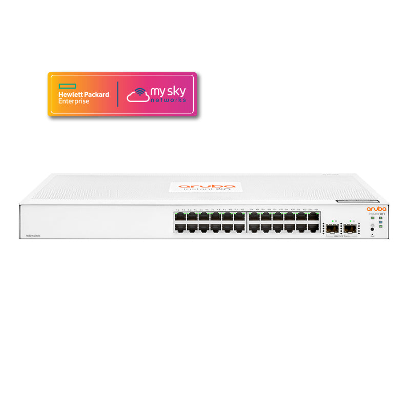 HPE Networking Instant On 1830 24 Port Gb - Non PoE Switch (JL812A)