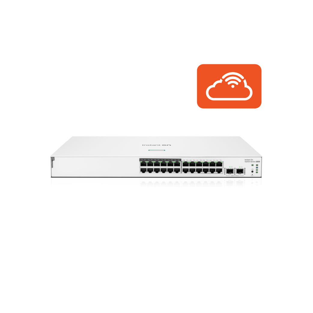 HPE Networking Instant On 1830 24G 12p Class4 PoE 2SFP 195W Switch (JL813A)