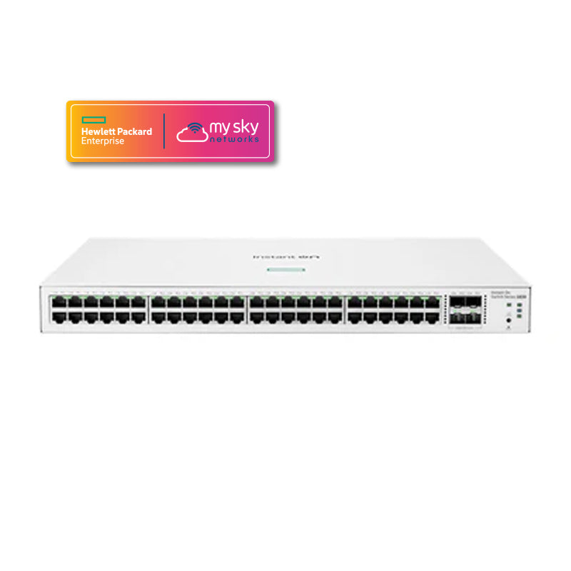 HPE Networking Instant On Switch Series 1830 48G 24p Class4 PoE 4SFP 370W Switch (JL815A)