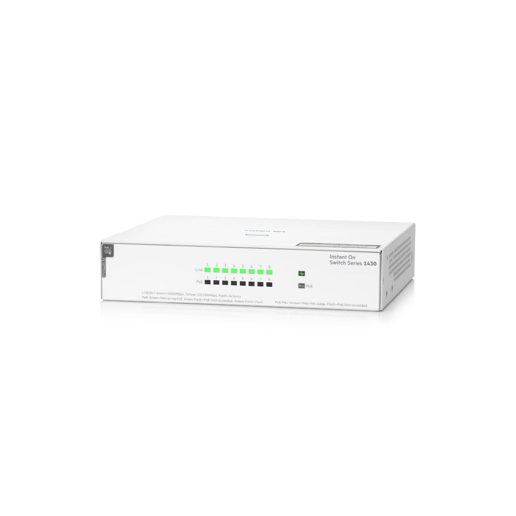 HPE Networking Instant On 1430 8p Gigabit CL4 PoE 64W Switch (R8R46A)