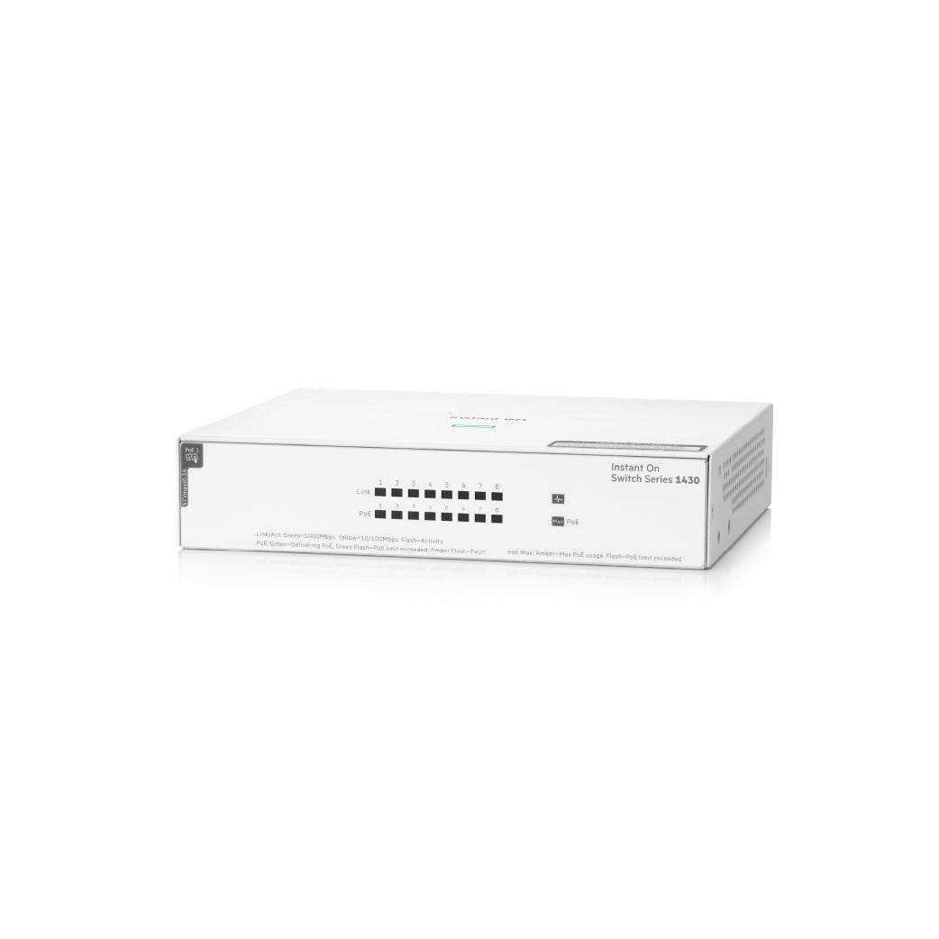 HPE Networking Instant On 1430 8p Gigabit CL4 PoE 64W Switch (R8R46A)