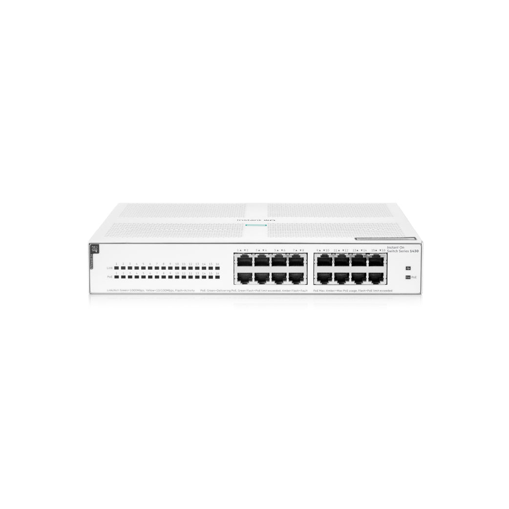 HPE Networking Instant On 1430 16p Gigabit CL4 PoE 124W Switch (R8R48A)