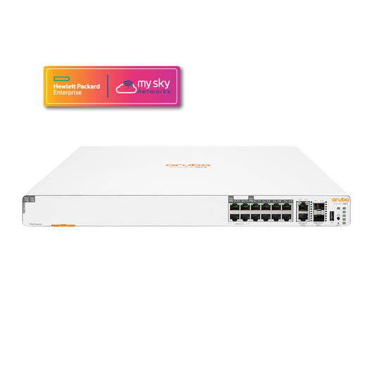 HPE Networking Instant On 1960 8p Gigabit CL4 4p SR2.5G CL6 PoE 2p 10GBT 2p SFP+ 480W Switch (S0F35A)