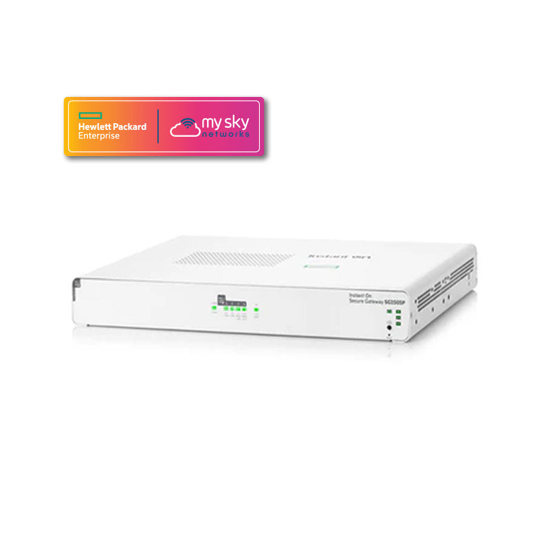 HPE Networking Instant On Secure 5-port SmartRate 2.5G PoE+ 64W Gateway (S0G34A)