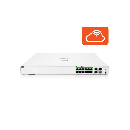 HPE Networking Instant On 1960 Switch 8p Gigabit CL4 4p SR2.5G CL6 PoE 2p 10GBT 2p SFP+ 480W Switch (S0F35A)